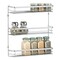 mDesign Steel Wall Mount 3-Tier Spice Rack Storage Organizer Basket
